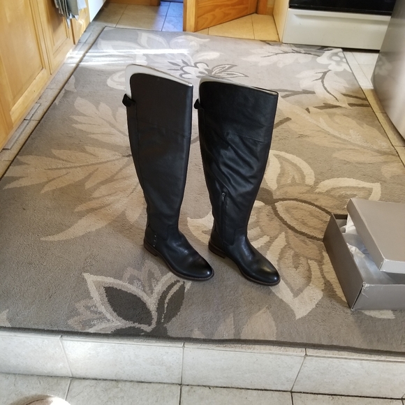 Franco sarto leather over the knee boots size 8 - Picture 2 of 2